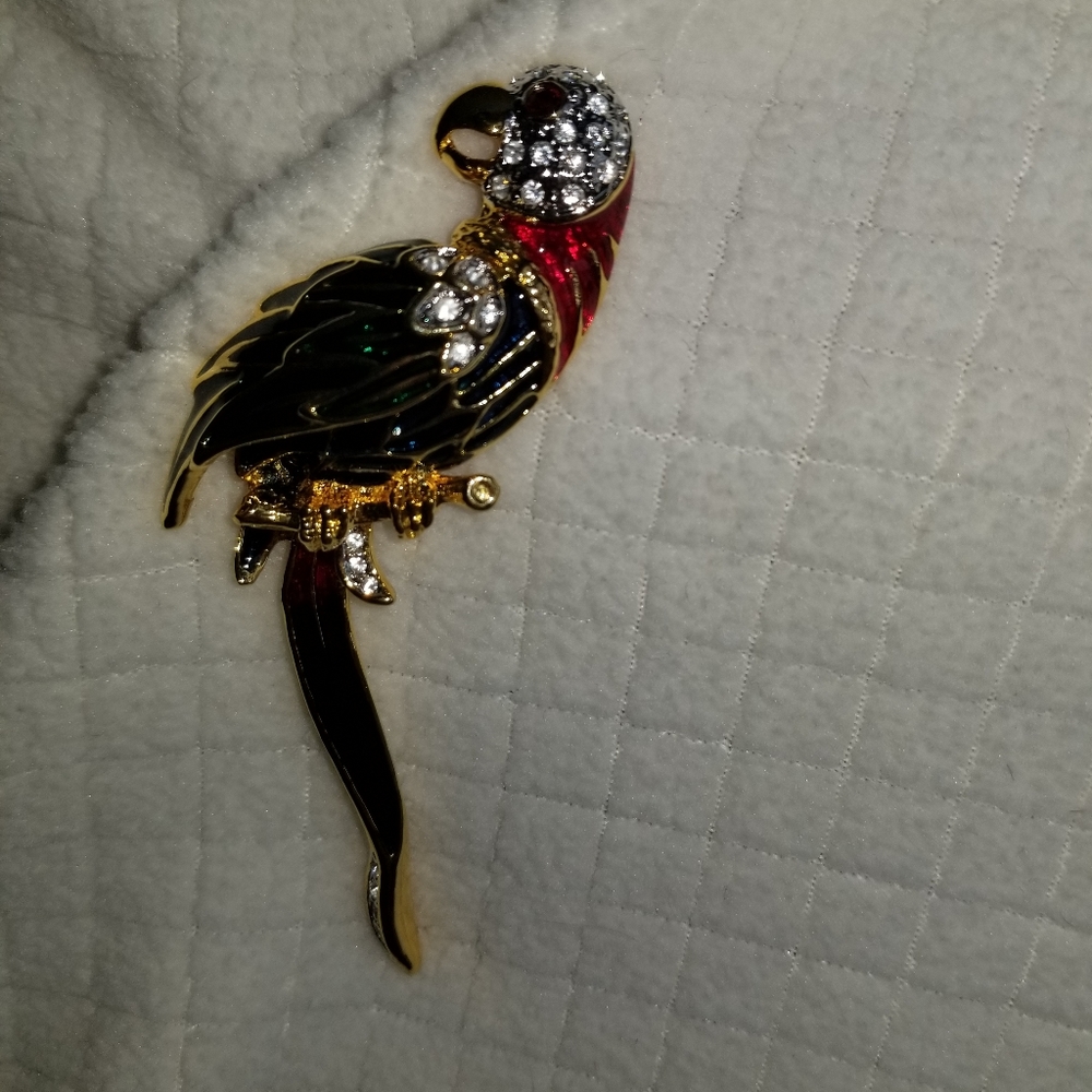 Parrot Brooch - Picture 4 of 5